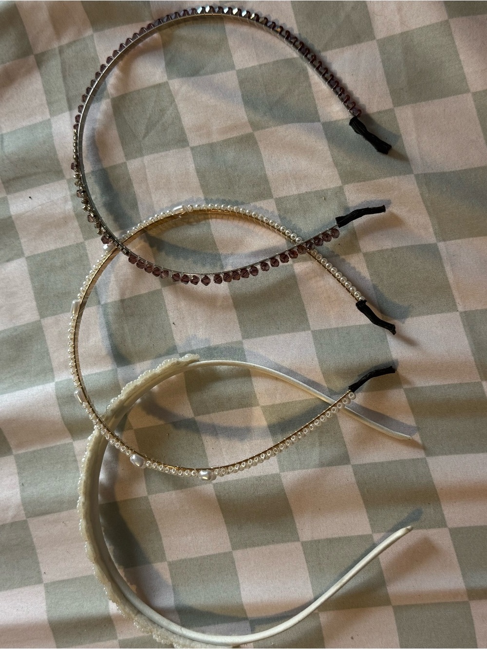 Women's Decorative Pearl & Crystal Headbands - Pack of 3